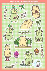Ginger & Wasabi Sticker Sheet