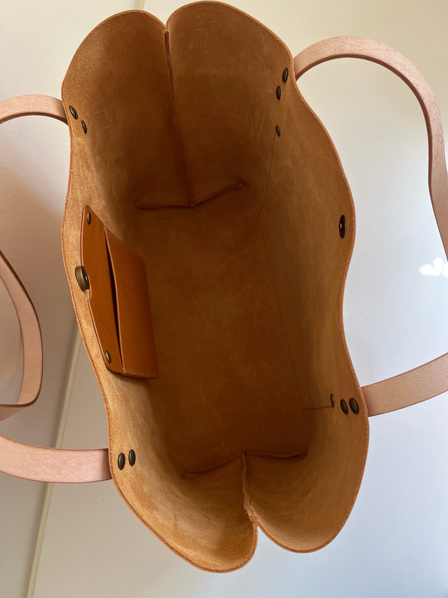 Image of Tan Italian Vachetta Carry-all Tote