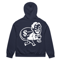 Image 2 of Navy “Varsity” Hoodie 