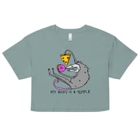 Image 4 of body is a temple Women’s crop top 