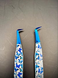 Image 2 of Blue Monarch Tweezers
