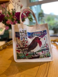 Image 3 of Christmas Robin Tote bag