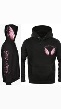 Gwap Angels Blk Hoodie (Light Pink)