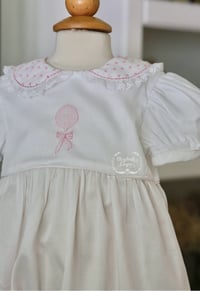 Image 9 of 12mo Pink Satin Batiste Balloon Bubble 
