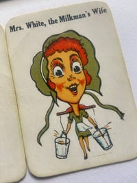 Image 16 of Mr and Mrs, couples cards, from the 'Old Maid' card game c1920s, framed vintage cards