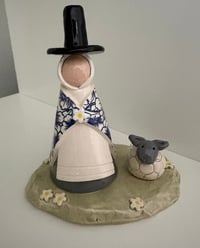 Image 2 of Menyw Gymreig a dafad / Welsh lady and sheep 