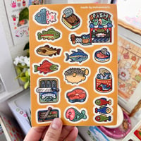 Image 2 of Fish Market Sticker Sheet