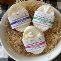 Image 1 of Honeybee Butter Bar Creamy Bliss Soap 3-pk Bundle-Lavender Sage, Lily of the Valley, Magnolia