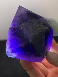 Image 5 of Blue Flash Amethyst Polished Freeform | Zambia #2698
