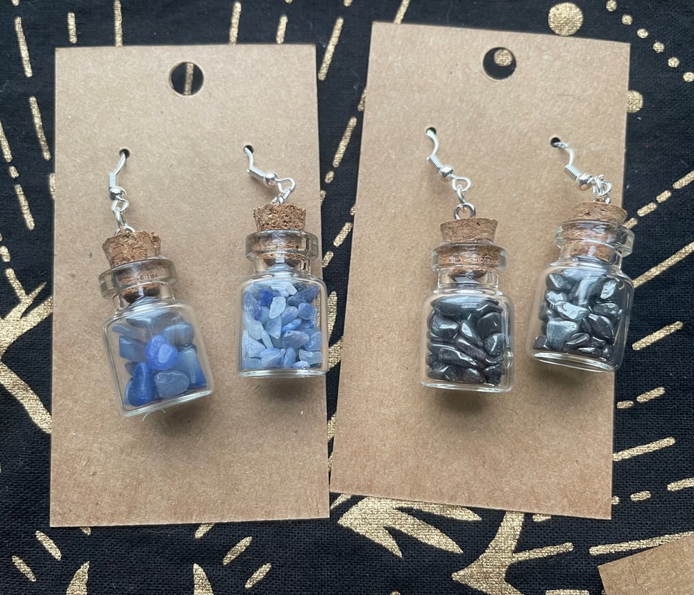 Crystal Jar Earrings