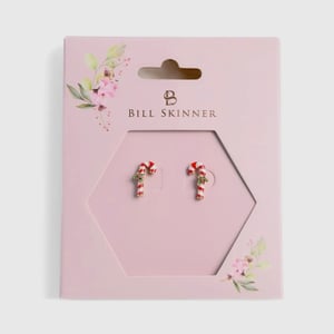 Image of Bill Skinner Candy Cane Earrings