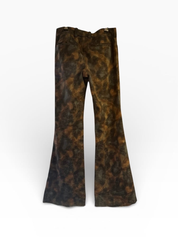 Image of Tornado Mart Jacquard Floral Flare Denim