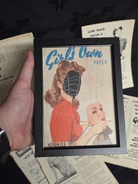 Image 2 of 1945 War time The Girls Own - faceless with real preserved spider web - NOVEMBER