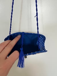 Image 2 of Polka Dot Cobalt Blue Mini Purse 