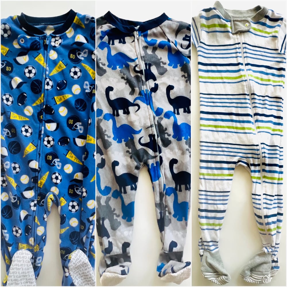 Image of COLD WEATHER PAJAMA BUNDLE size 18-24M (NEW)