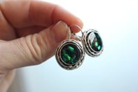 Image 14 of Dead Good Elytra Beetlewing earrings  silver plated brass