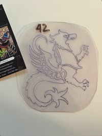 Image 1 of Mike Malone Og Acetate- Vtg Griffin stencil