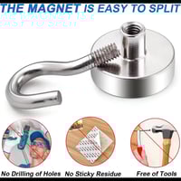Image 4 of Strong Magnetic Hooks Multi-Purpose Storage Hooks