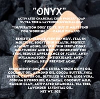 Image 3 of "ONYX" Activated Charcoal Cold Process Soap w/Tea Tree Essential Oil 