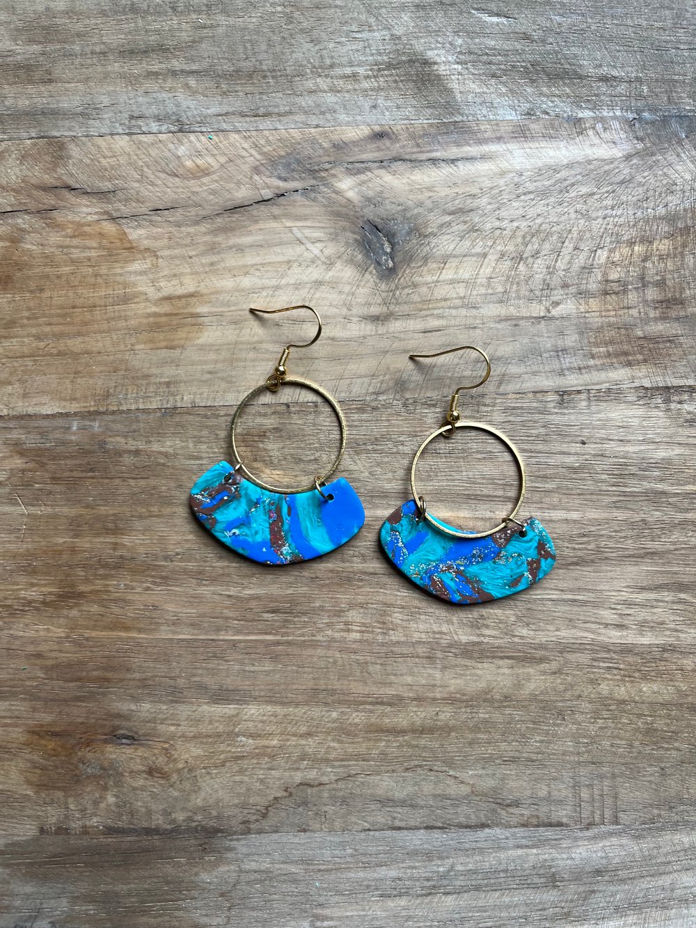 Image of New River Hoop in Blue Brown mix