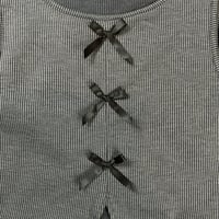 Image 2 of CLT ribbed bow vest