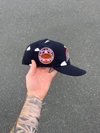 Image 3 of TRI TONE PARTLY CLOUDY NAVY HOUSTON ASTROS CUSTOM FITTED CAP