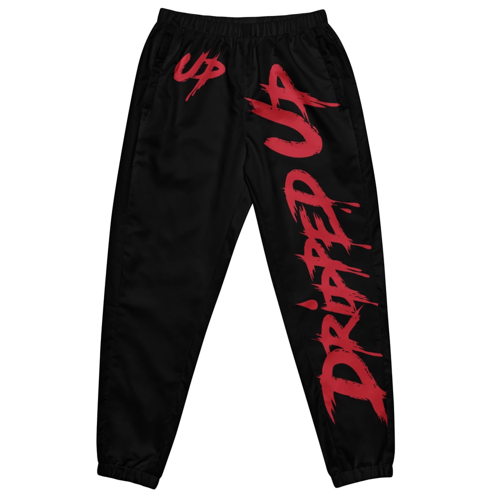 Dripped Up Joggers (Black/Red)