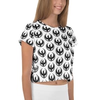 Image 1 of Women's - All-Over Print Crop Tee