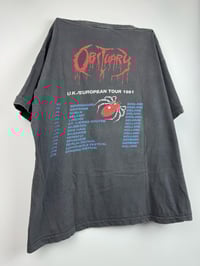 Image 4 of 1991 Obituary Pile of Skulls UK/European tour shirt 