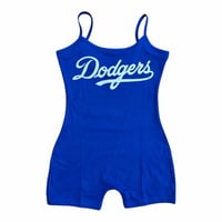 Blue Dodgers Romper