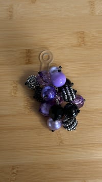 Image 2 of Purple and Black Gothic Vibe Tumbler Straw Bauble