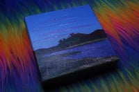 Image 2 of Purple Blue Sky Golden Gate Bridge 6x6 Original 