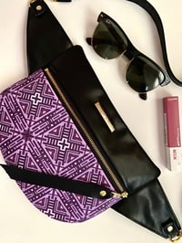 Image 3 of Purple tile crossbody 