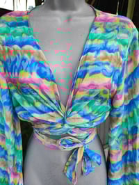 Image 11 of TULUM co ord set FRILL skirt - Green yellow