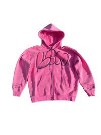 Image 1 of LGM Zip Up Hoodie - Pink (Female)