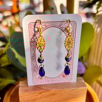 Blue Ceramic Drop Earrings