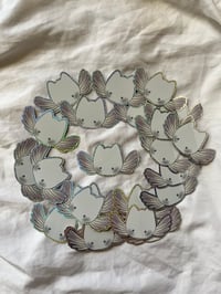 Image 2 of Angel cat head sticker 