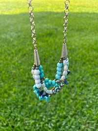 Image 1 of Blu rocks bracelet and necklace duo