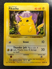 Image 1 of Pikachu - Base Set - Moderately Played