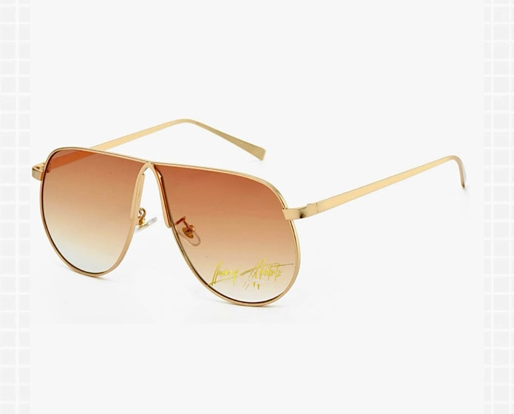 Image of Gold gradient “SIGNATURE” aviators.     PRE ORDER 