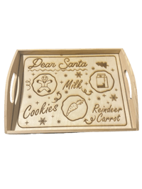 Santa Wooden Tray