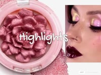 rose 3D demesional highlighter burgundy