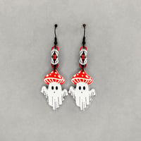 Image 2 of Fungi Ghost Earrings