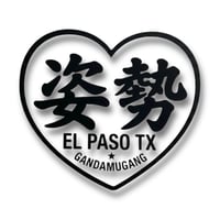Posture Stance Heart decal