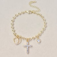 Image 2 of Cross & Virgen Bracelet