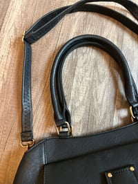 Image 2 of Black and gold bag with strap