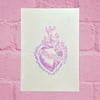Sacred Heart Linoprint 