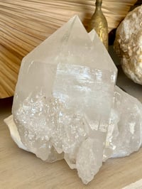 Image 11 of Large Clear Quartz Self Healed Points Cluster  Statement Piece #2063