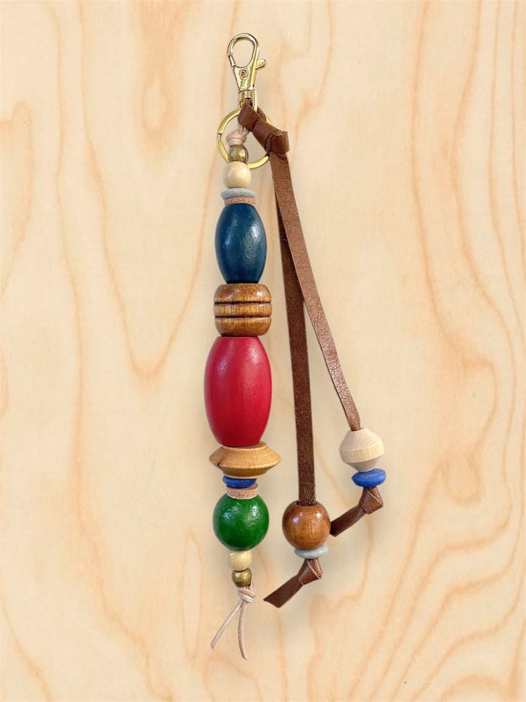 Image of BEADED BAG CHARM / KEYCHAIN #11