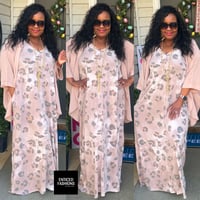 Tropical Goddes Dress in Mocha (Plus)